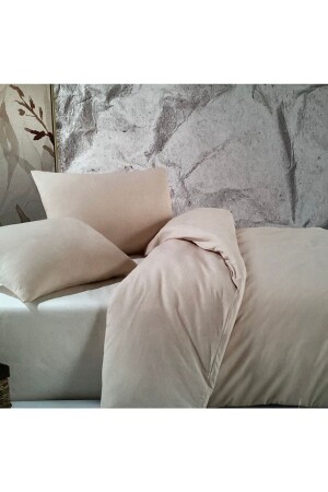 Doppelbett-Bettbezug-Set, Beige, Creme - BIENLINE