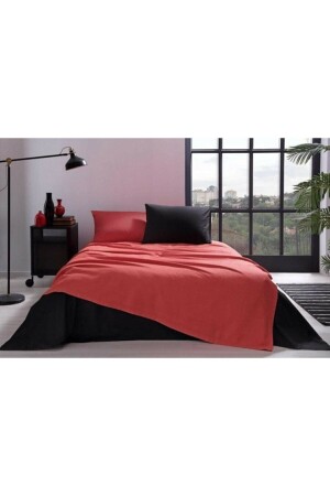 Doppelbett-Bettbezug-Set Colormix Schwarz Rot BC104223 - 3