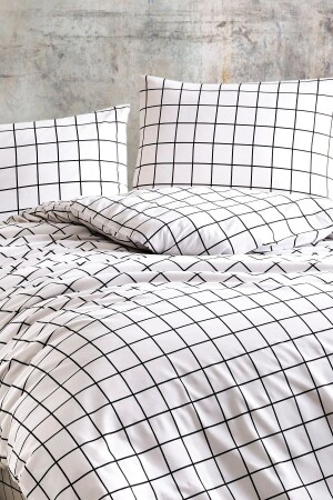 Doppelbett-Bettbezug-Set, kariert, CKNT-PLAID - 3