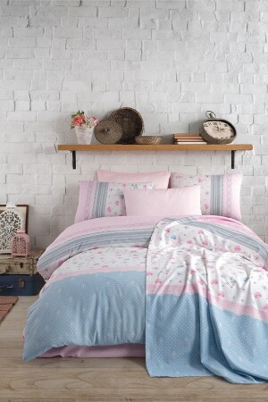 Doppelbett-Bettbezug-Set Lusia Pink BC105002 - 1
