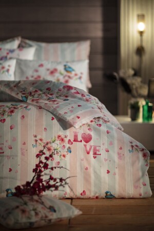 Doppelbett-Bettbezug-Set, Polycottton, Valentinstag-Spezialkollektion, Love Flower 2Q9NTKPLCT0020062 - 5