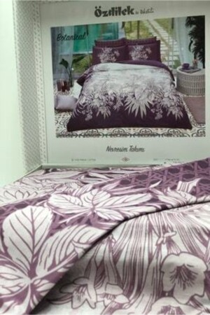 Doppelbett-Bettbezug-Set Ranforce Botanical Purple MJHÖNT1026 - 5