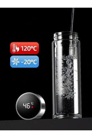 Doppelschichtige Glas-Tee-Kaffee-Thermoskanne 500 ml (NEUES MODELL) - 4