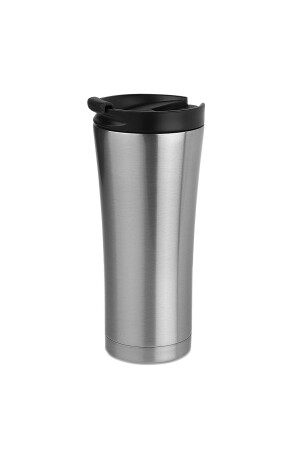 Doppelschichtiger Qualitätsstahl 500 ml Thermosbecher Becher Fahrzeug Kaffee Tee Thermoskanne 548_Schwarz - 1