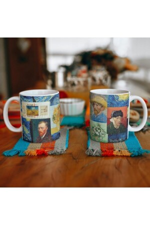 Doppelseitig bedruckte Tasse mit Van-Gogh-Motiv, besonderes Design – Tee- und Kaffeetasse als Geschenk vangoghhh002 - 5