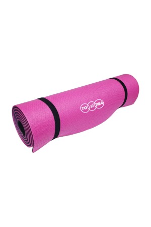 Doppelseitige 8 mm Pilates-Matte, Trainingsmatte, Yoga-Matte, Pilates-Matte, Rosa - 4