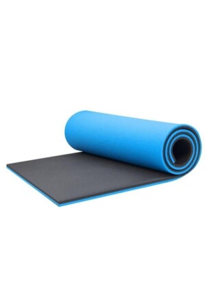 Doppelseitige blau-schwarze Pilates-Matte, Pilates-Matte, Yoga-Matte - 1