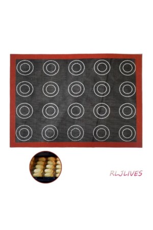 Doppelseitige Macarons und Einsätze Silpat 30x40cm M017 - 8