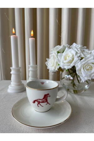 Doppelseitige Teetasse aus Porzellan der Royal-Serie 041 - 2