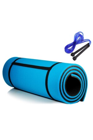 Doppelseitige Yogamatte und Fitnessmatte 15 mm + Springseil INSTAMAT2 - 1