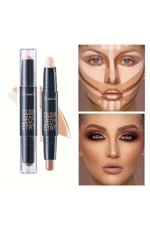 Doppelseitiger Highlight & Contour Contour Stick 02 Medium - 2