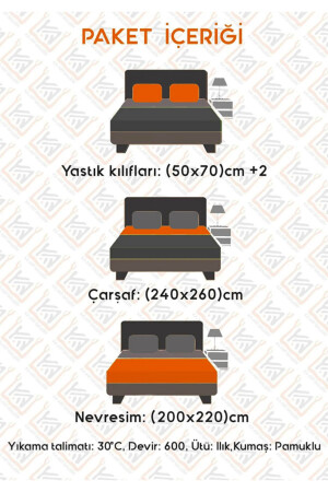 Doppelseitiges Bettbezug-Set (MIT BLATT) Whitegreykareshrii014537772023889694 TYCSMBX7UN168845803178703 - 7