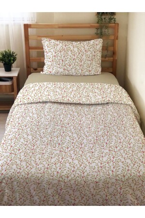 Doppelseitiges, speziell für das neue Jahr gemustertes 2-teiliges Set, bedrucktes Einzelbettbezug-Set ohne Laken 15709 - Evmila