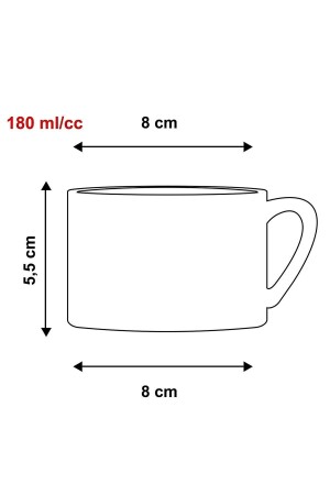 Doppelte türkische Kaffeetasse und Espresso-Bff-Friend-Motto-Tasse, 180 ml - 4