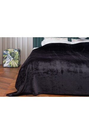 Doppelte Wellsoft-Decke (SCHWARZ) 200x220 cm - 1