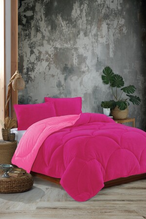 Doppelte Welsoft-Steppdecke in Fuchsia 1879998765498 - 3