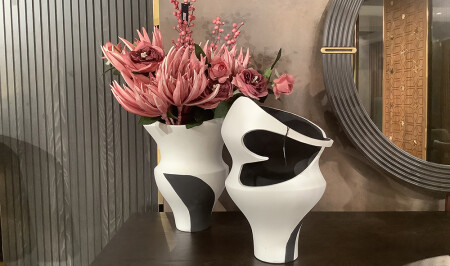 Doppelvase mit Blumen - 20309 - 1