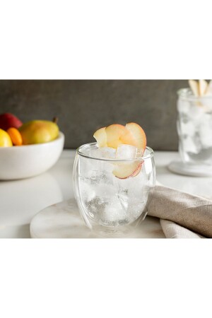 Doppelwandiger Becher aus Verona-Borosilikat, 380 ml, transparent, 10034351 - English Home