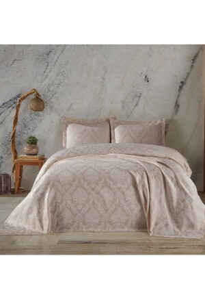 Dora Doppelbett-Tagesdecken-Set (beige) - Birhome