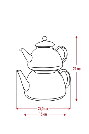 Dore Isaya Dayanıklı Borosilikat Cam Çaydanlık 750 / 1300 Ml MEV0103 - 5
