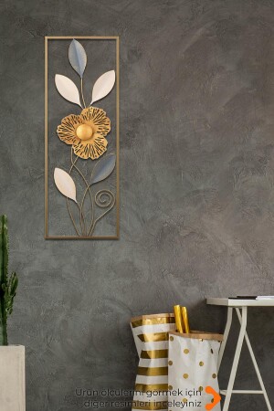 Doreart Orchid Metal Duvar Tablosu- Ev Ofis Duvar Panosu - 2