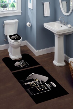 مجموعة مرحاض ثلاثية قطع مجموعة حمام - Doruklar Home Collection