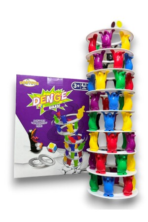 برج التوازن من النظام التجاري - لعبة التوازن البينغوانية الملونة - لعبة نشاطات العائلة التعليمية - Dostoys