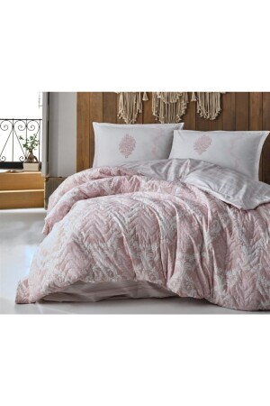 Double Cotton Ranforce Four Seasons Set Fiorita V1 Pink P1424S7110 - 3