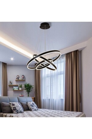 Double Light 100-80-60cm Samsung Led Alt Üst Işıklı Çember Sarkıt Led Avize VXL61901 - voxlamp lighting solutions