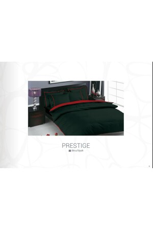 Double Prestige Deluxe Satin-Bettbezug-Set, Schwarz 8682475026765 - 1