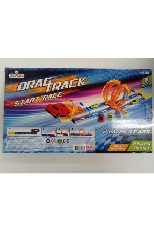 Drag Track Spiral Acrobat Jumping Track mit Launch Ramp Car Game FTH01 - 1