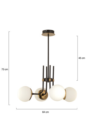 Dragon 4-teiliger antiker moderner junger Raum-Schlafzimmer-Wohnzimmer-Kronleuchter 3544-04-FR - 6