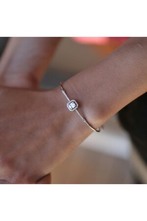 Draht-Baguette-Diamant-Armband - 2