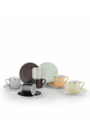 Dream Colorful Kaffeetassen-Set 12-teilig Platin RU12KT15220 - 4