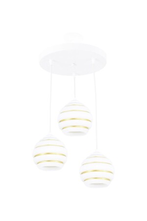 Dreifach speziell gestreiftes Glasmodell, moderne Pendelleuchte, Kronleuchter LMBDR3548BS - 1