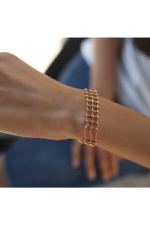 Dreireihiges Diamantkettenarmband - 3