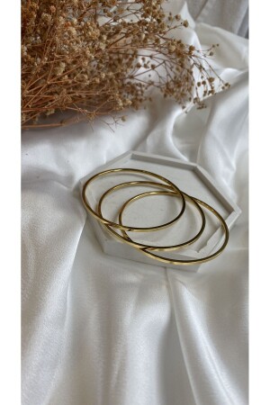 Dreiteiliges Ajda-Armband für Damen aus Stahl in Gold - 4