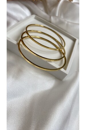 Dreiteiliges Ajda-Armband für Damen aus Stahl in Gold - 6