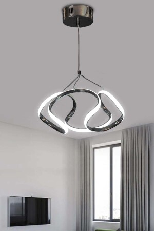 Dron Modell Schwarz Pendelleuchte LED Kronleuchter Weißes Licht Moderne LED Kronleuchter Drohne - 4