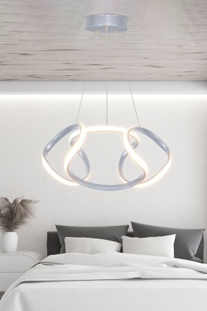 Dron Pendelleuchte, graue Farbe, LED-Kronleuchter, Tageslicht, moderne LED-Kronleuchter, Drohne - 1