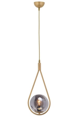 Drop Model Modern Gold Single Glop Rauchglas Pendelleuchte Kronleuchter LMBDR00455 - 1