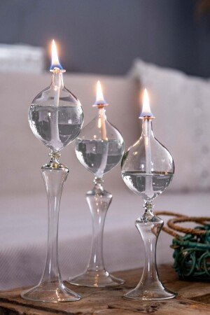 Drops Kerzenständer aus Glas, Öllampe, 3er-Set, Öllampe SHB0020220010 - 2