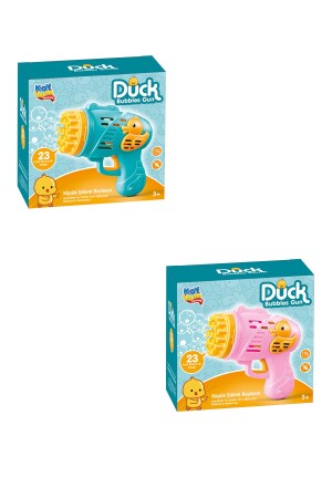 Duck Çok Delikli Pilli Köpük Atan Tabanca Oyuncağı 23 Delikli Bubble Gun - 7