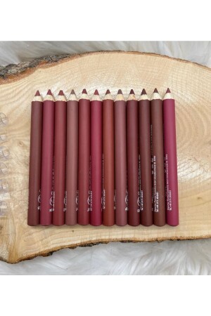 Dudak Kalemi Matte Color Lipstick Jumbo Kalın Kalem Ruj Waterproof 12 Li Set Jumbo - 2