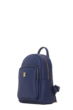 Dunkelblauer Damenrucksack mit Aufdruck 05PO22Y1553 - 4