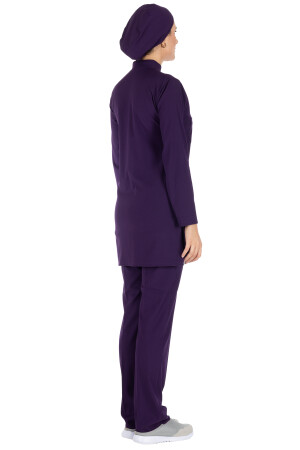 Dunkelviolettes dünnes Lycra-Hijab-Krankenschwesteruniform- und Chirurgenarzt-Uniform-Set LYCRA-SOFT-HIJAB - 6