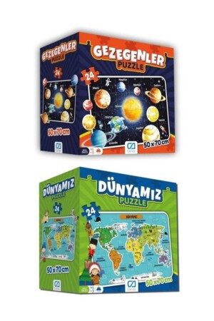 Dünyamız ve Gezegenler Yer Puzzle Seti CA.3429012 - 3