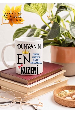 Dünyanın En Harika Kuzeni Yazılı Özel Tasarım Baskılı Kupa Bardak Doğum Günü Hediye kuzen07052023002 - 4