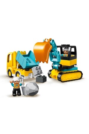 ® DUPLO® Bau-LKW und Raupenbagger 10931 – Spielzeug-Bauset für Kinder (20 Teile) - 3