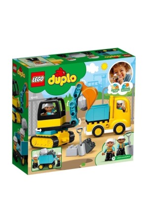 ® DUPLO® Bau-LKW und Raupenbagger 10931 – Spielzeug-Bauset für Kinder (20 Teile) - 9